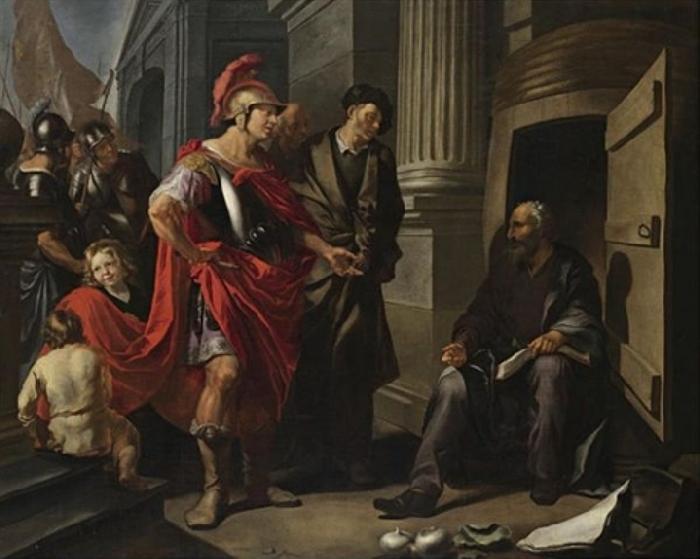 Hendrik Heerschop Alexander the Great and Diogenes Germany oil painting art